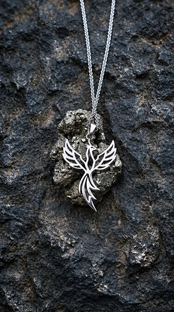 The Ember Phoenix necklace view 5