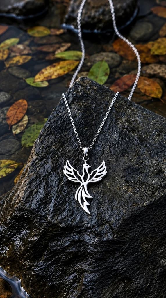 The Ember Phoenix necklace view 8