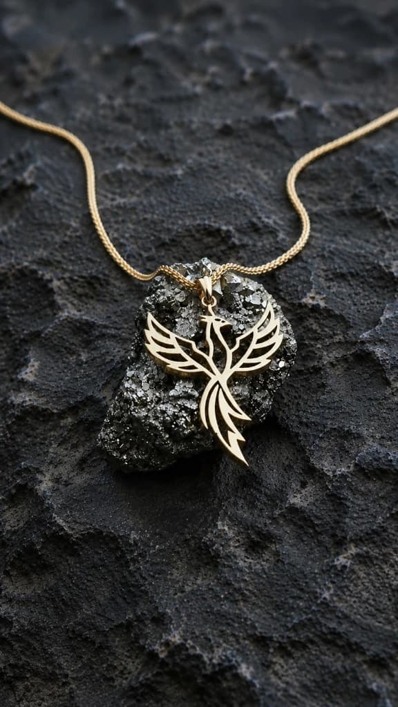 The Ember Phoenix necklace view 1