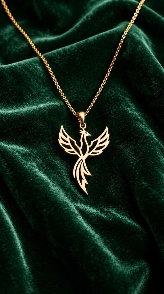 The Ember Phoenix necklace view 2