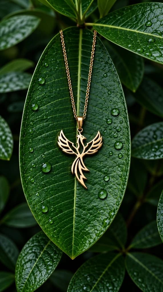 The Ember Phoenix necklace view 4