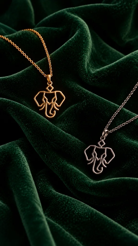 Aaruké Sacred Elephant Necklace — Symbol of Grounded Strength and Wisdom